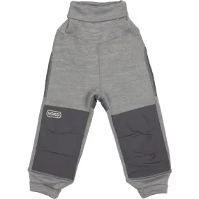 Cool Days Sporty Look Voksi? Melan Grey Wool Pants Fleece