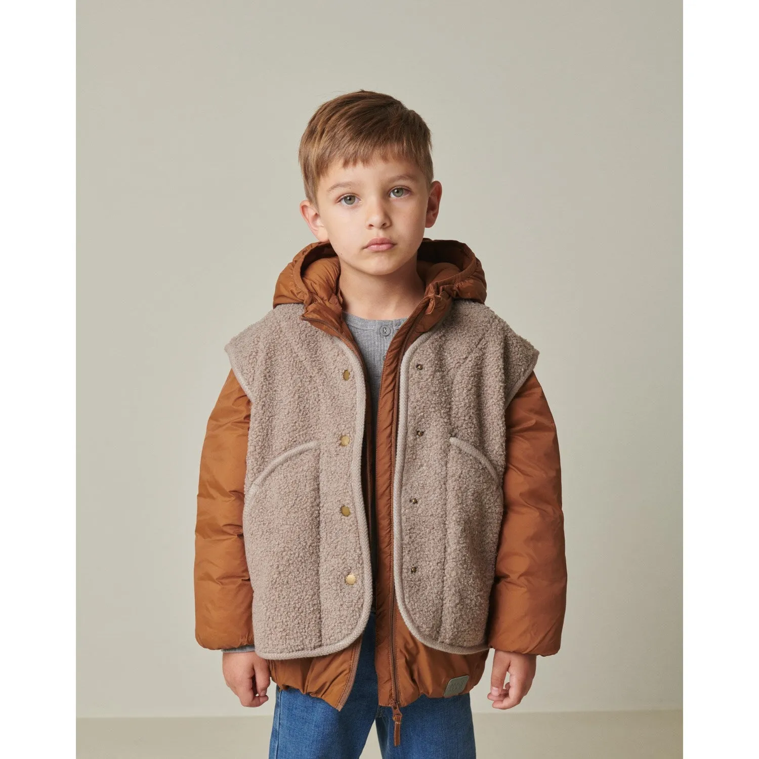 MarMar Bonded Teddy Sandy Shores Jolly Fleece Vest Travel Style Daily Coverage