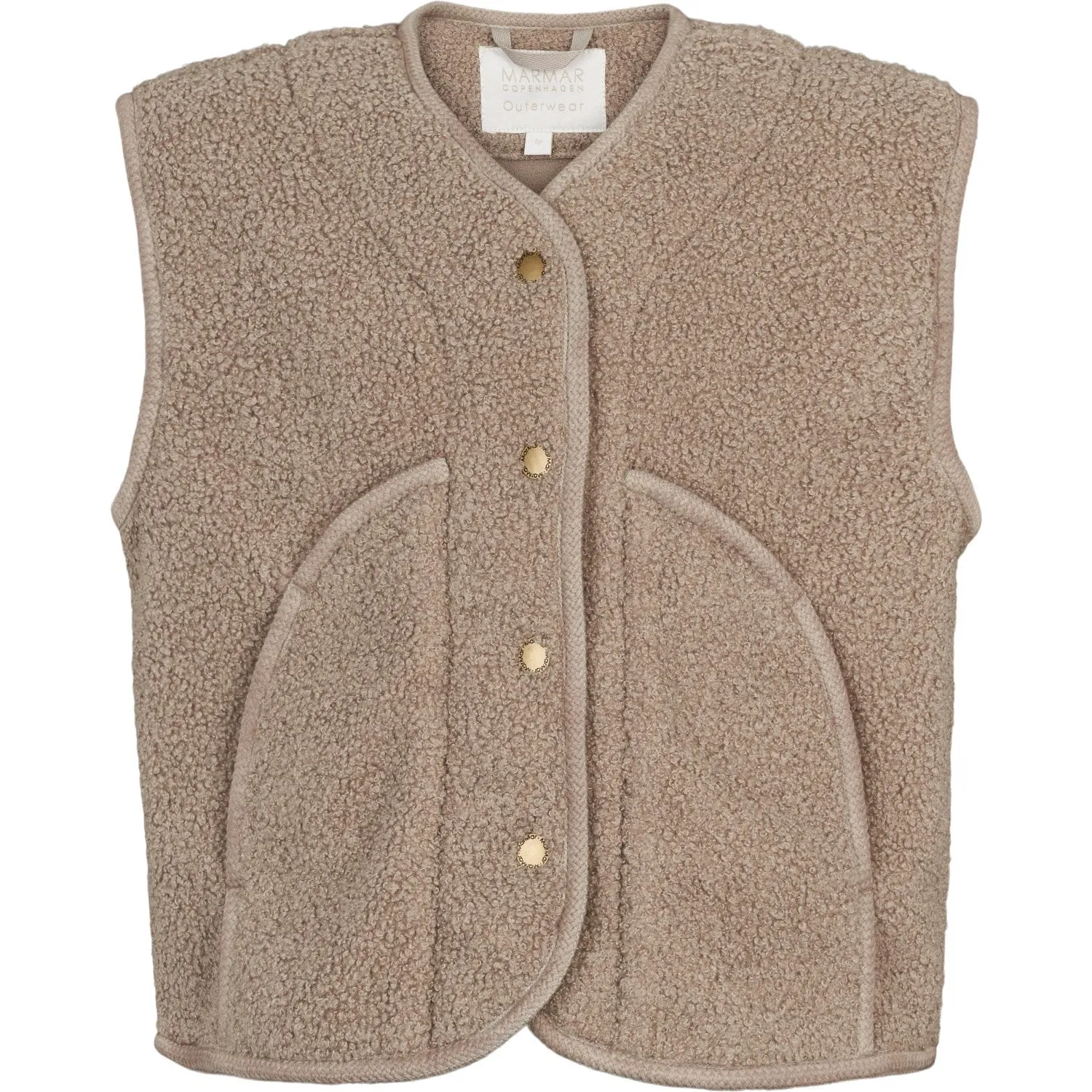 Quick Fit Soft Touch MarMar Bonded Teddy Sandy Shores Jolly Fleece Vest