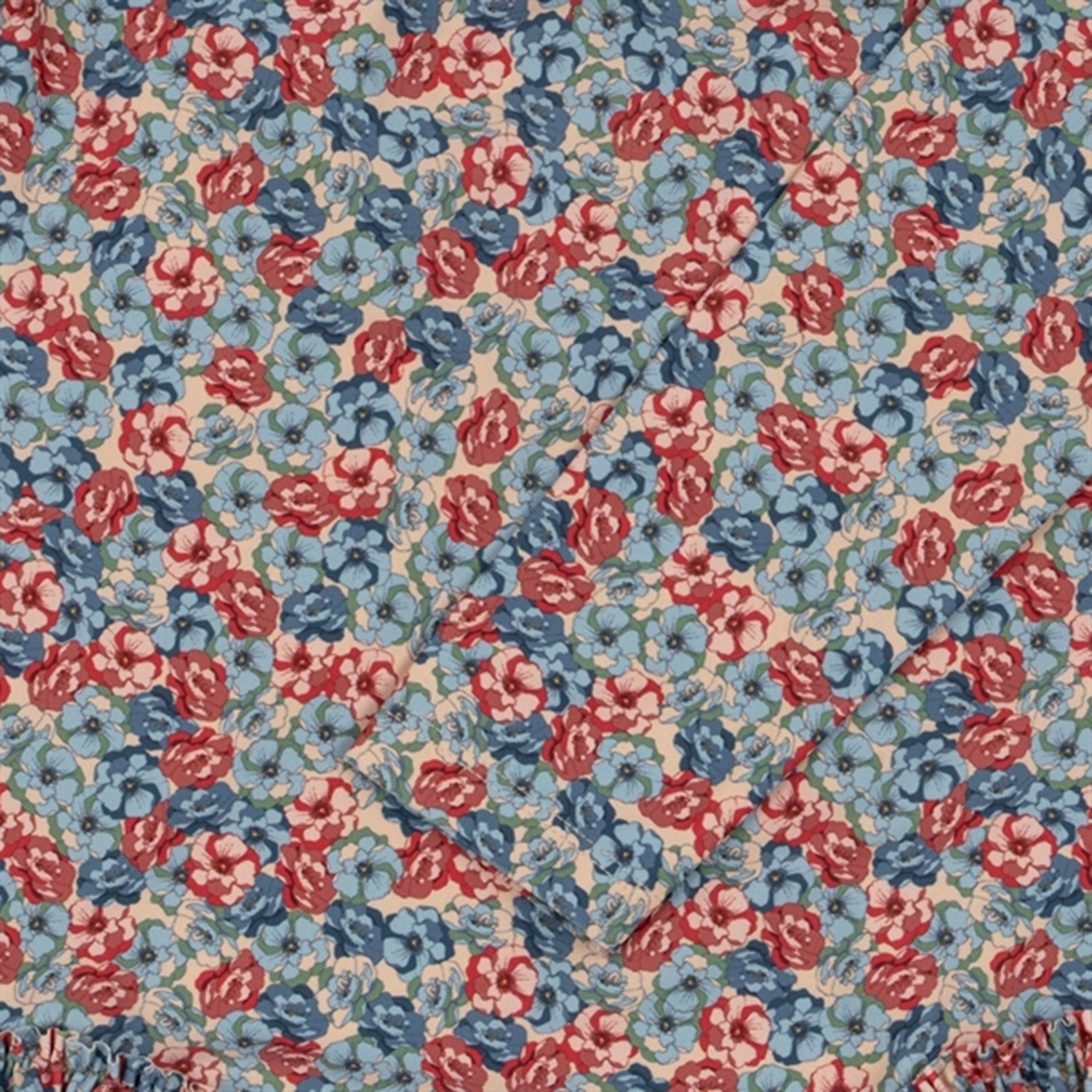 Cutout Design Konges Sl?jd Manuca Ls Frill Swim Suit Rosie Blue