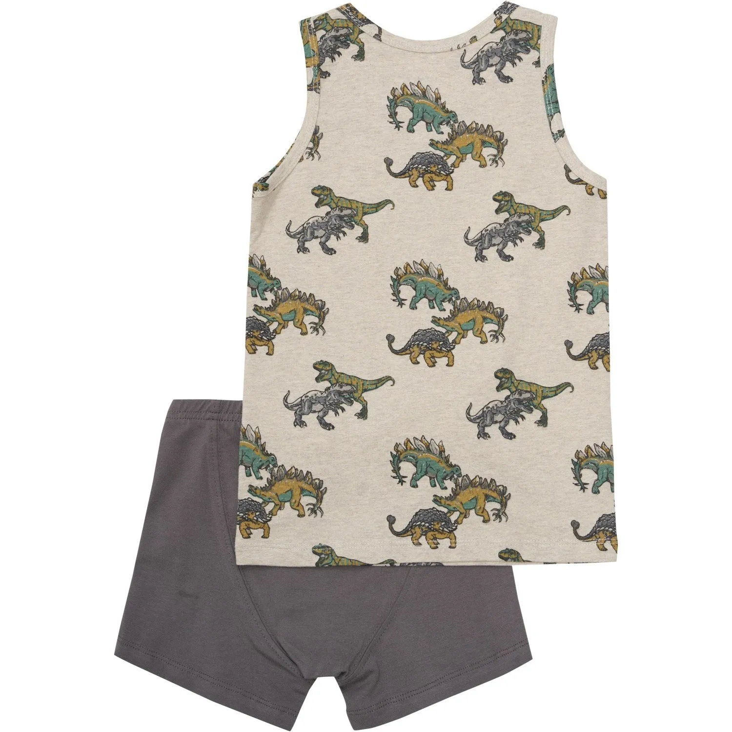 Minymo Beige Melange Underwear Set Aop Square Adult's