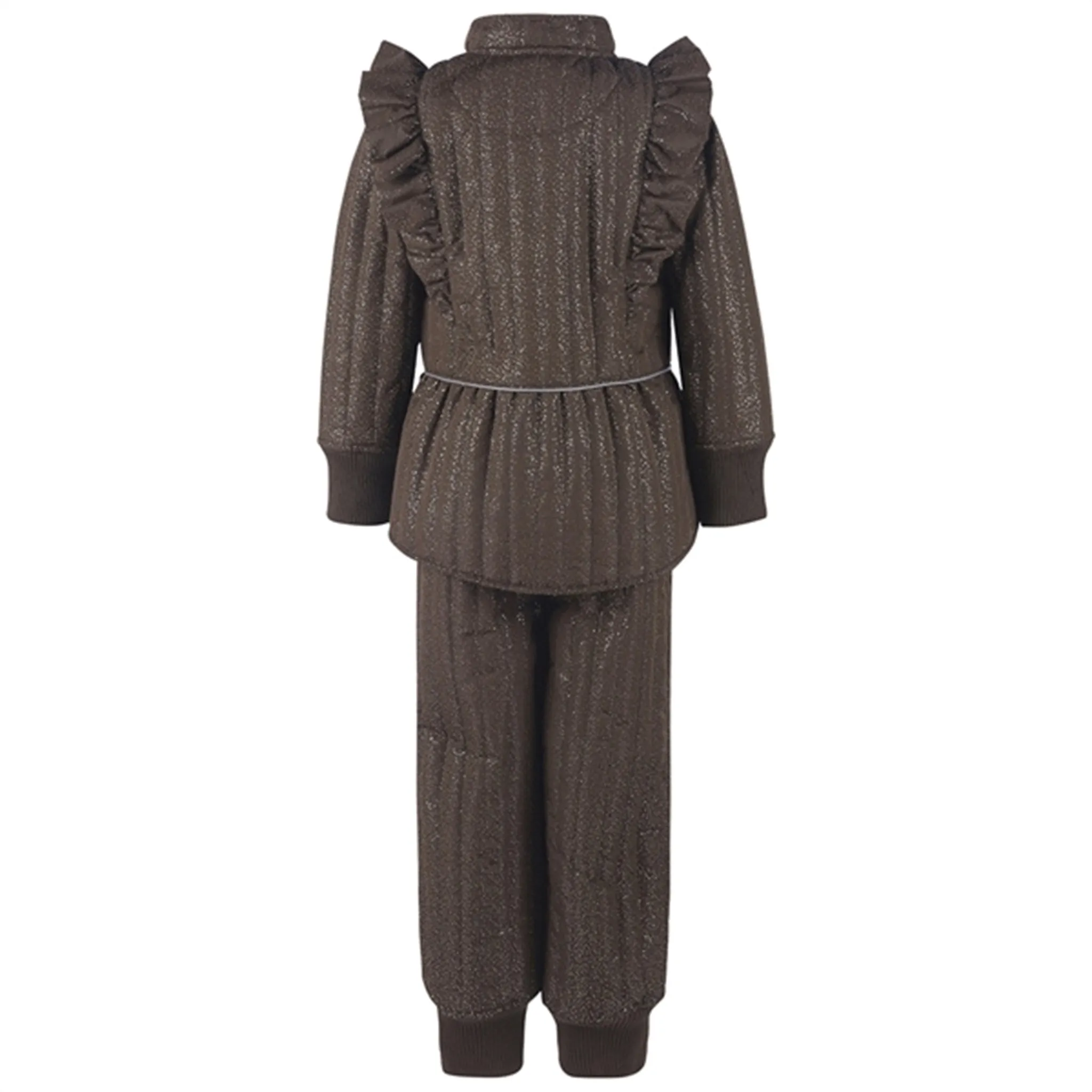 En Fant Thermal Set Glitter Coffee Bean Lace-Trim