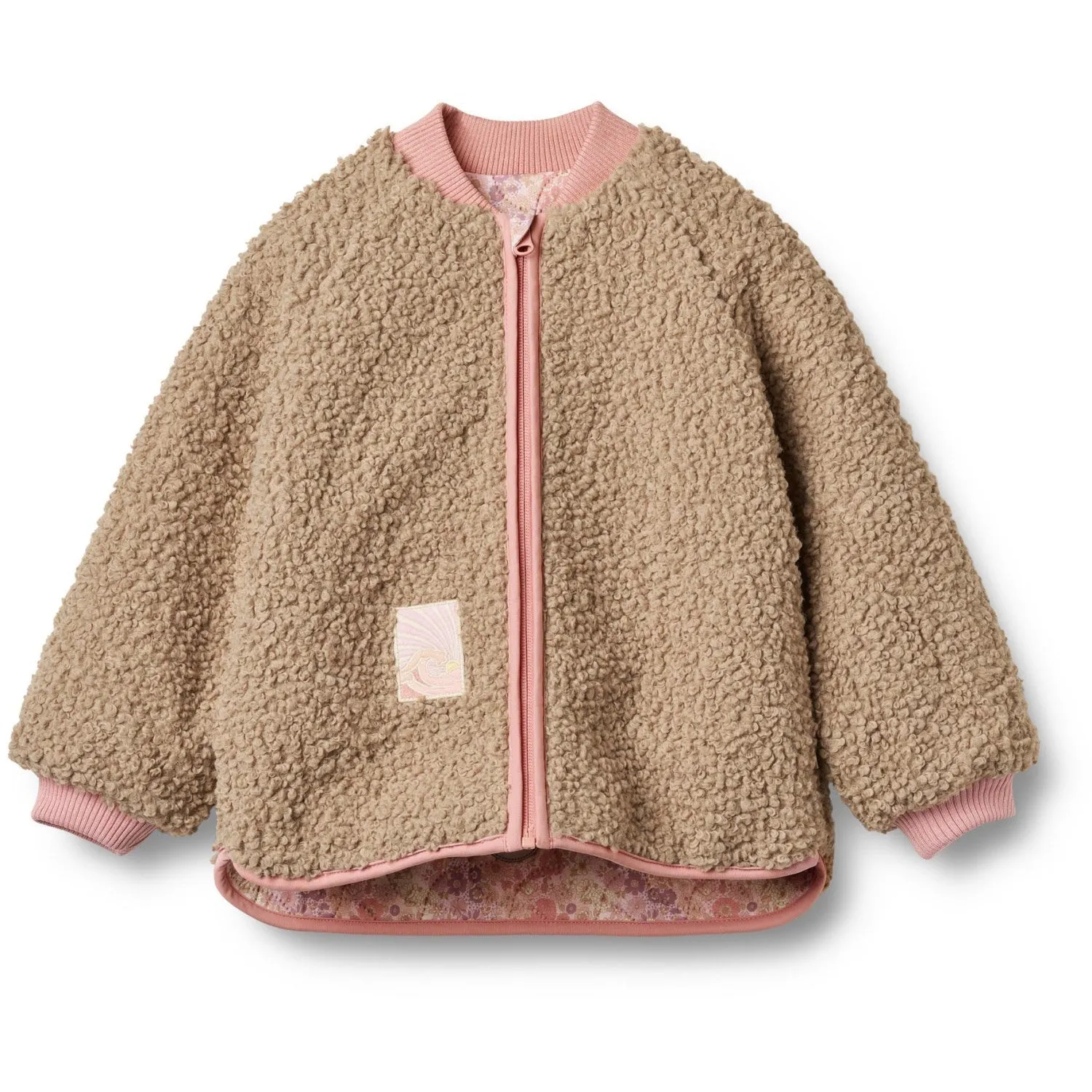 Wheat Lilac Flower Rainbow Reversible Thermo Jacket Lake Edgy-Look Influencer-Approved