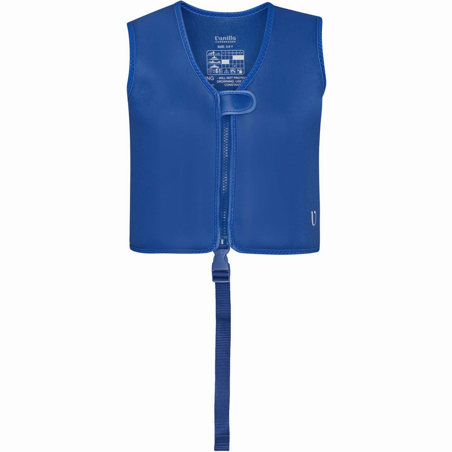 Anti Chlorine Material Vanilla COPENHAGEN Azure Blue Swim Vest Neo