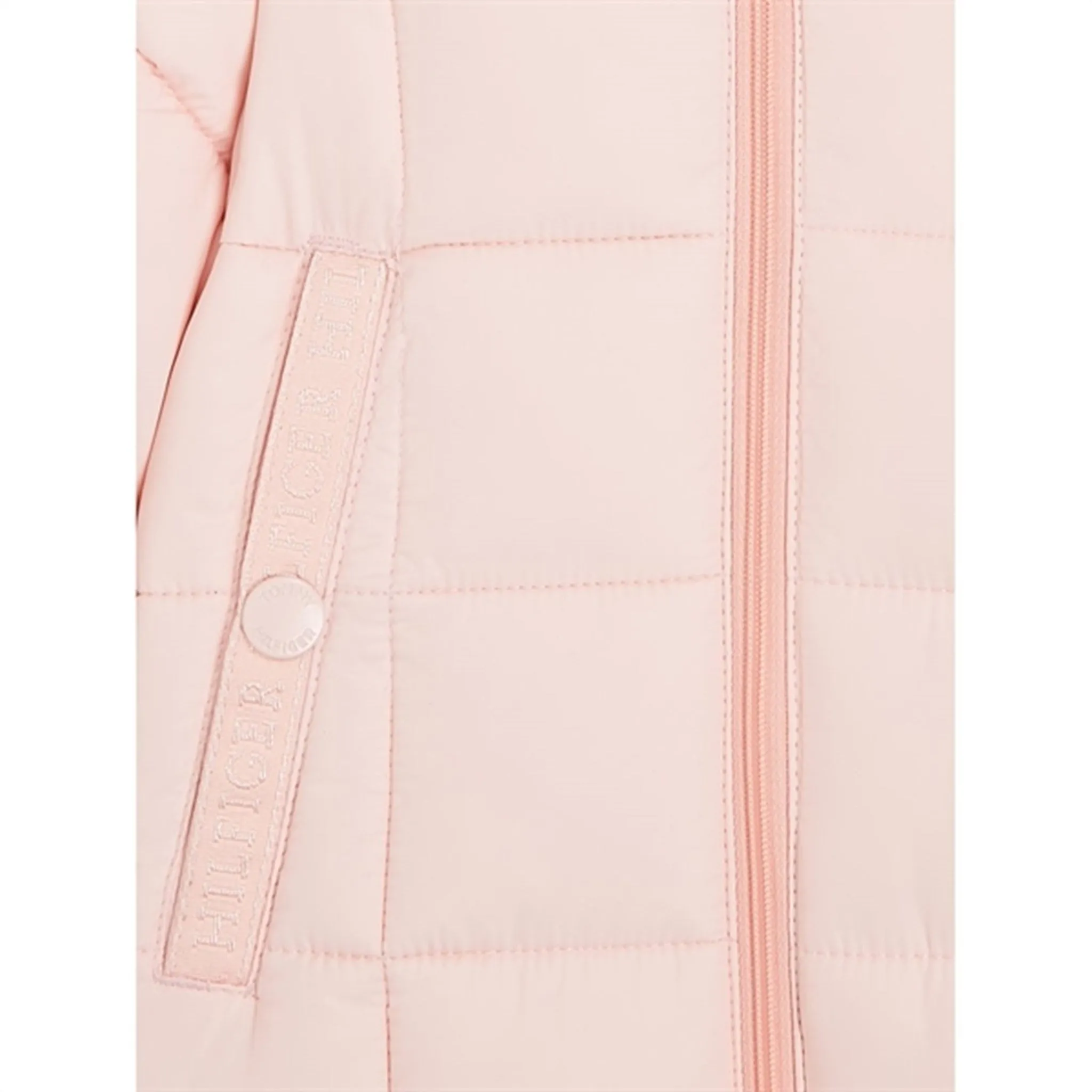 Clasp-Closure Tommy Hilfiger Baby Monotype Tape Ski Suit Pink Crystal