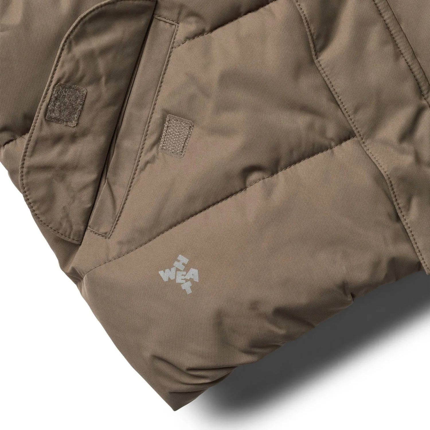 Wheat Dry Wood Puffer Jacket Anton Silky-Feel French-Cuff