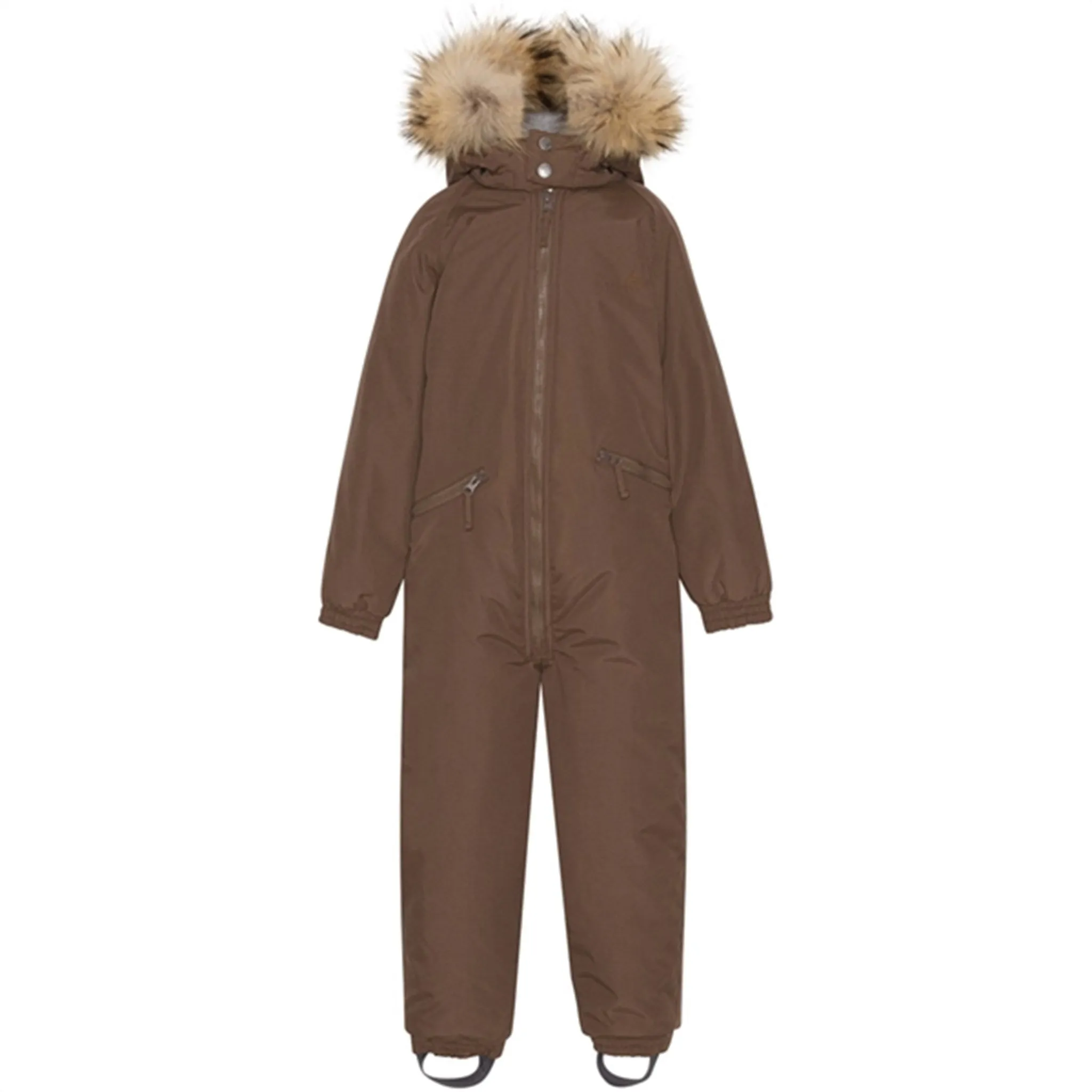Ver de Terre Winthersuit w. Fur Kangaroo Contrast-Panel Countryside-Style