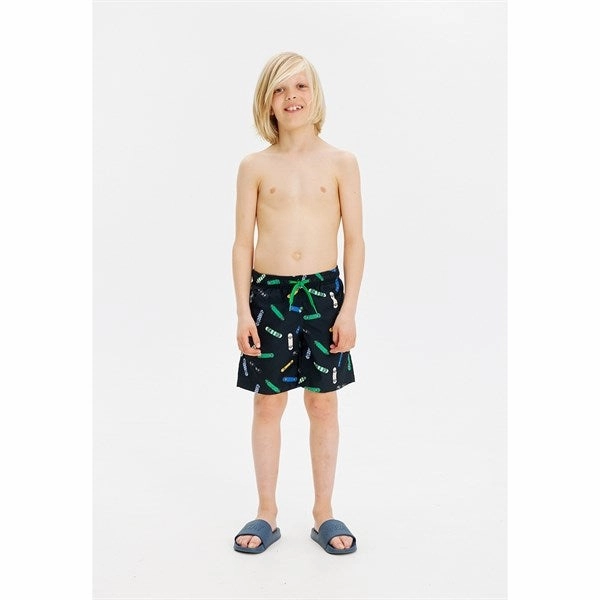 Roll Resistant Waistline The New Black Beauty Jarvis Swim Shorts