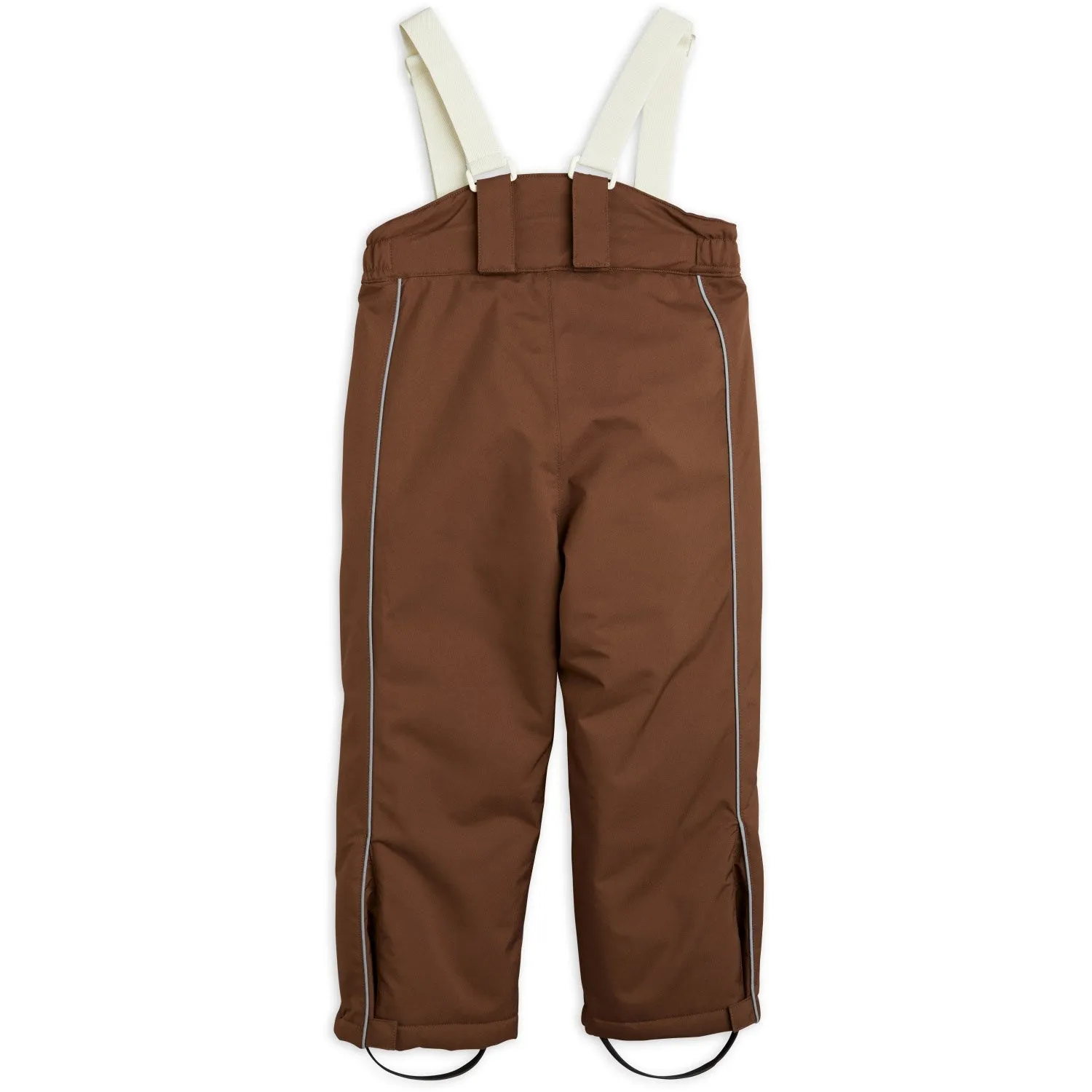 Mini Rodini Brown Panda Soft Ski Pants High Rise Design