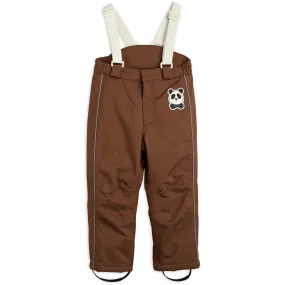 Mini Rodini Brown Panda Soft Ski Pants Fast Move Perfect Stretch