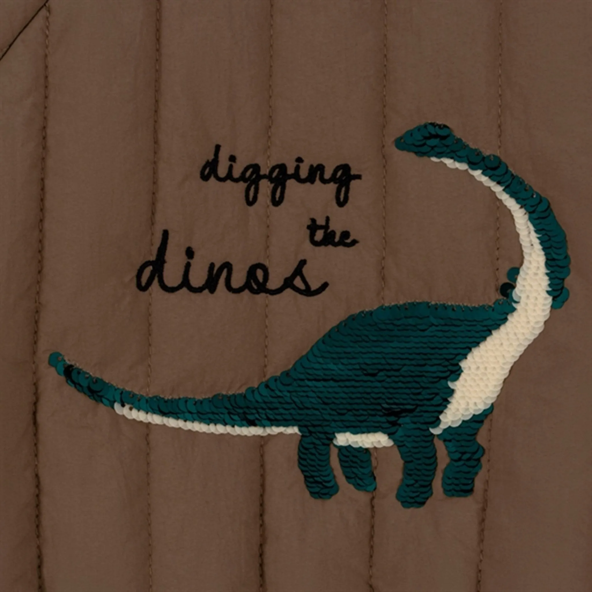 Konges Sl?jd Juno Sequin Bomber Jacket Shitake Symbol train journey