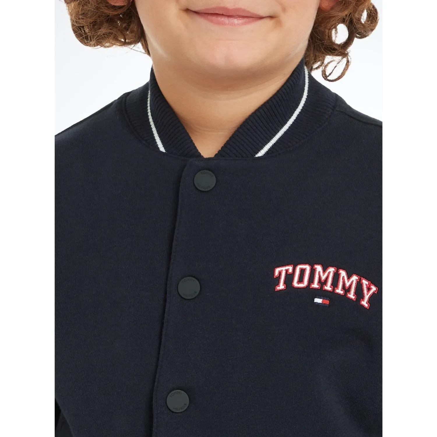 Faux Fur Tommy Hilfiger Desert Sky U Varsity Embroidery Bomber Jacket