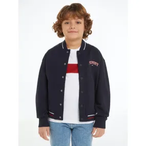 Tommy Hilfiger Desert Sky U Varsity Embroidery Bomber Jacket Transform Storm Protection