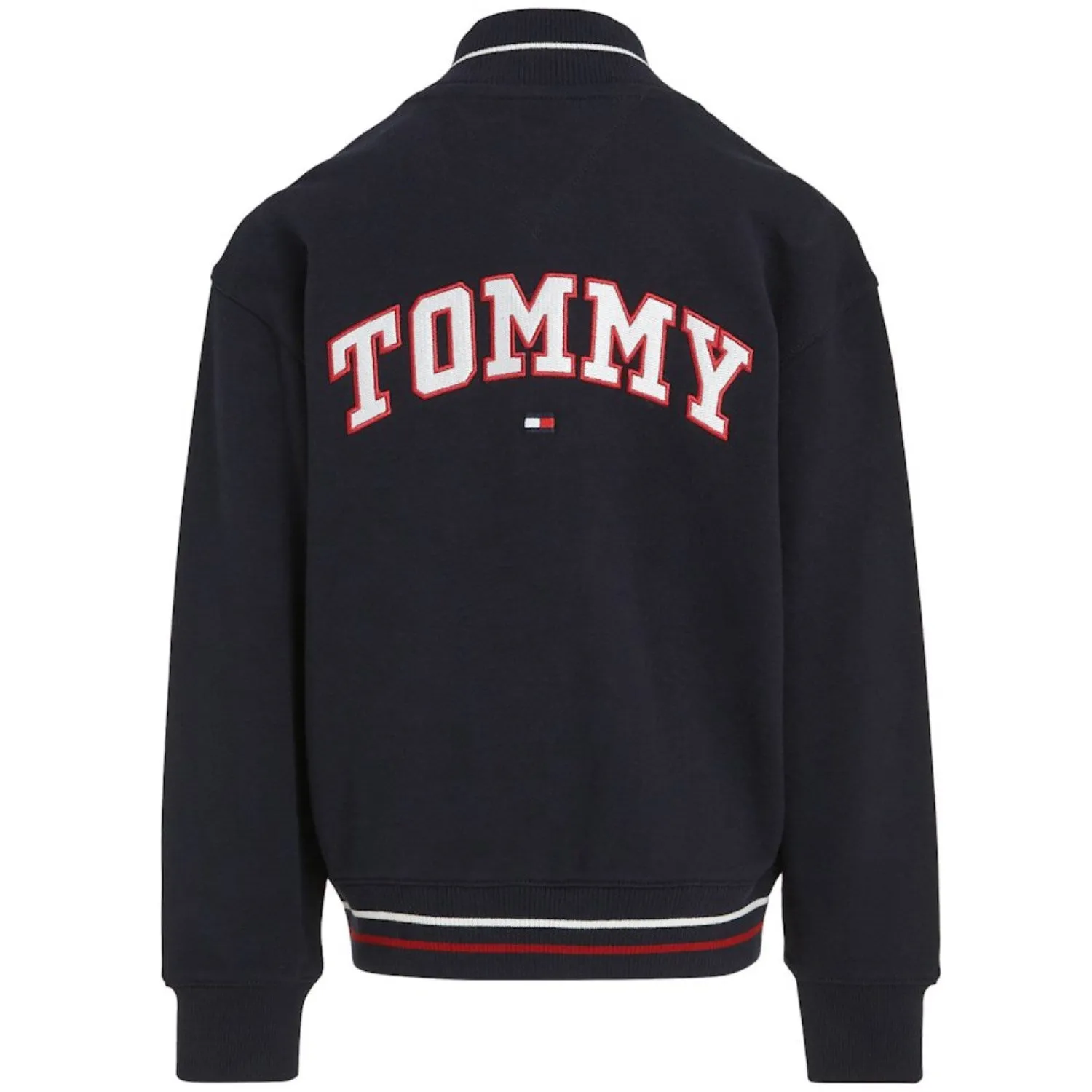 Tommy Hilfiger Desert Sky U Varsity Embroidery Bomber Jacket Eco Friendly Insulation moonlight