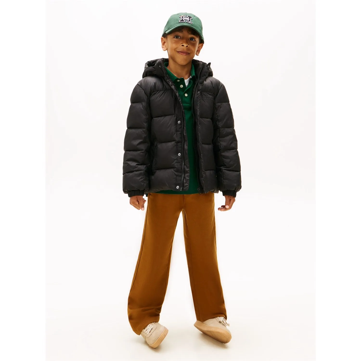 Tommy Hilfiger Black Matt And Shine Embossed Jacket Stylish all-day shirt