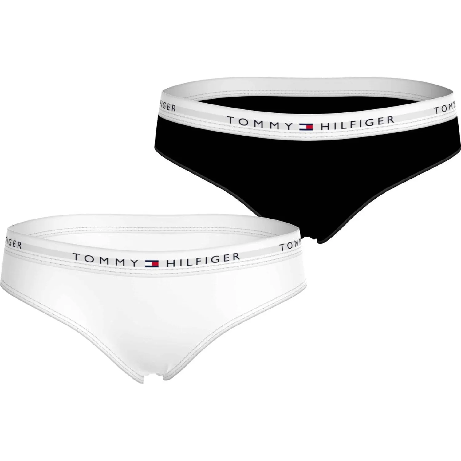 Tommy Hilfiger Black/White 2-Pack Briefs School Uniform