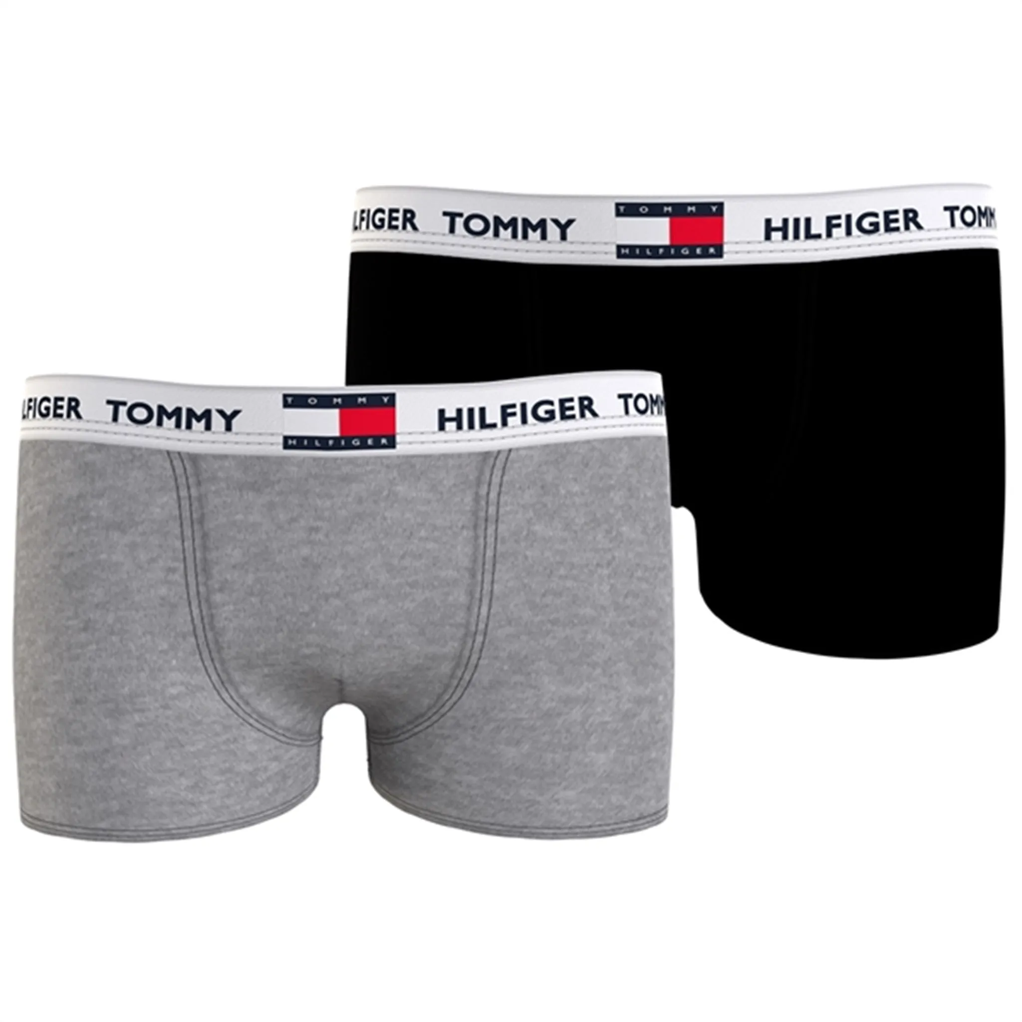 Tommy Hilfiger Boxershorts 2-pak Black/ Medium Grey Universal Staple