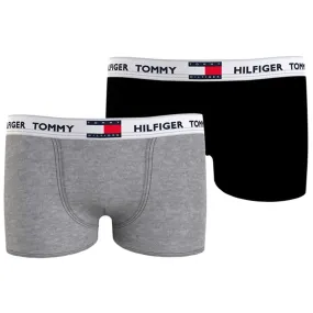 Comfort Fit Cool Touch Panel Tommy Hilfiger Boxershorts 2-pak Black/ Medium Grey