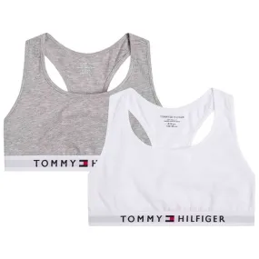 Tommy Hilfiger Bralette Mid Grey Heather/White Pilates practitioners