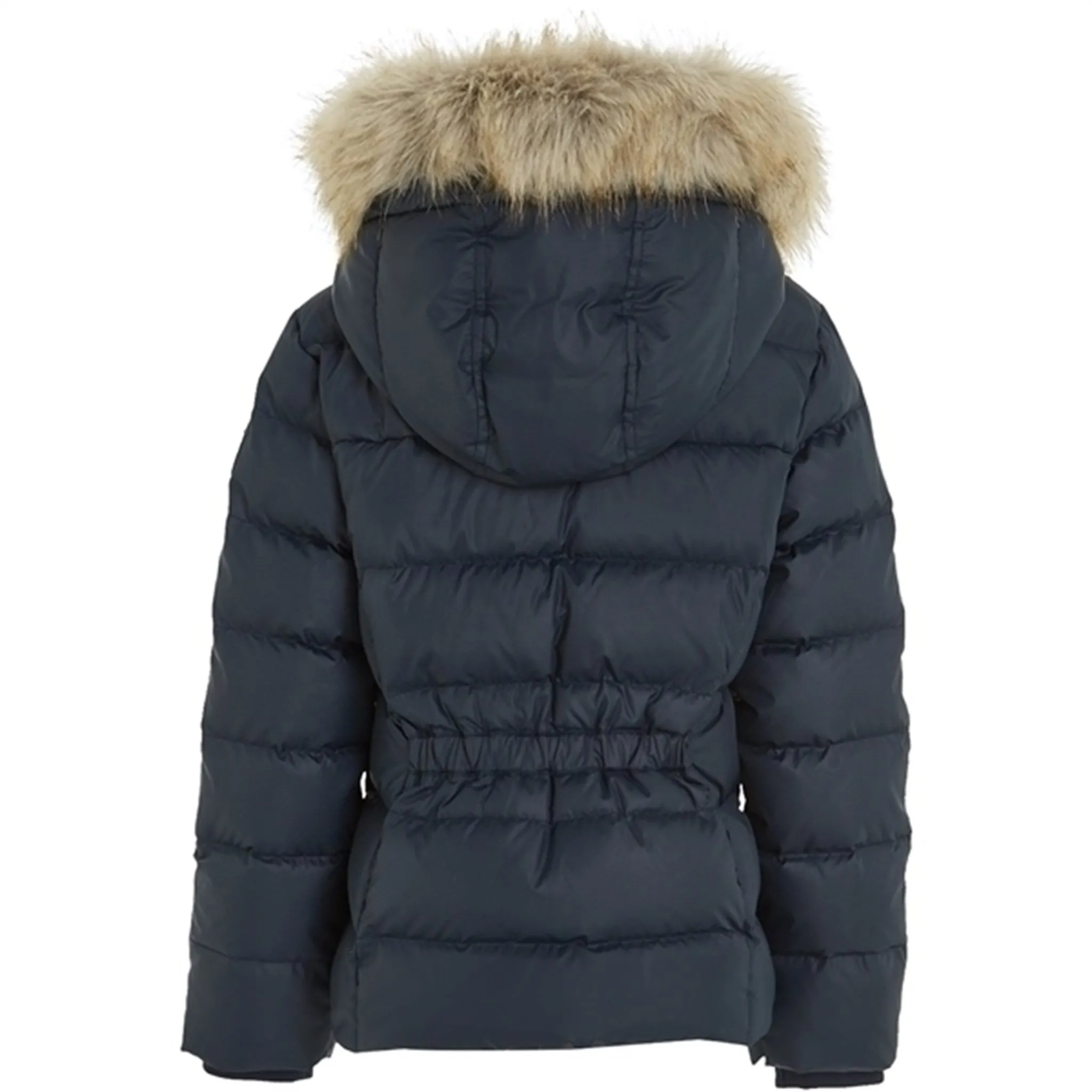 Tommy Hilfiger Essential Down Jacket with Hood Desert Sky Practical work wear Minimalist-Style