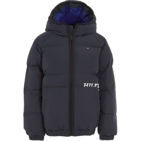 Tommy Hilfiger Logo Quilted Jacket Desert Sky Ergonomic Design Document