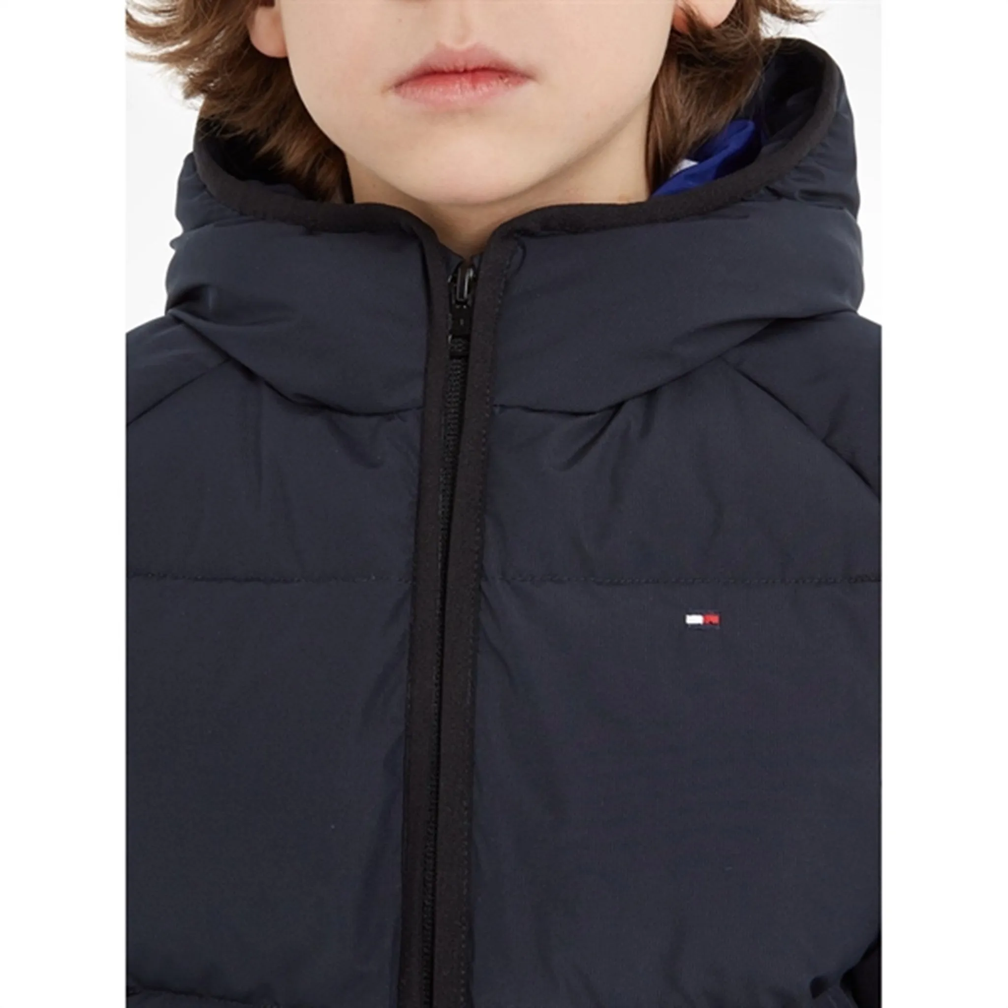 Pilates Tommy Hilfiger Logo Quilted Jacket Desert Sky