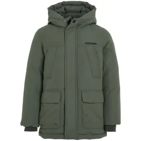 Plan Tommy Hilfiger Tech Parka Jacket Olive Green
