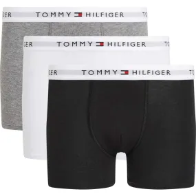 Breathable Comfort Tommy Hilfiger White/Gry Htr/Black 3 Pack Trunk