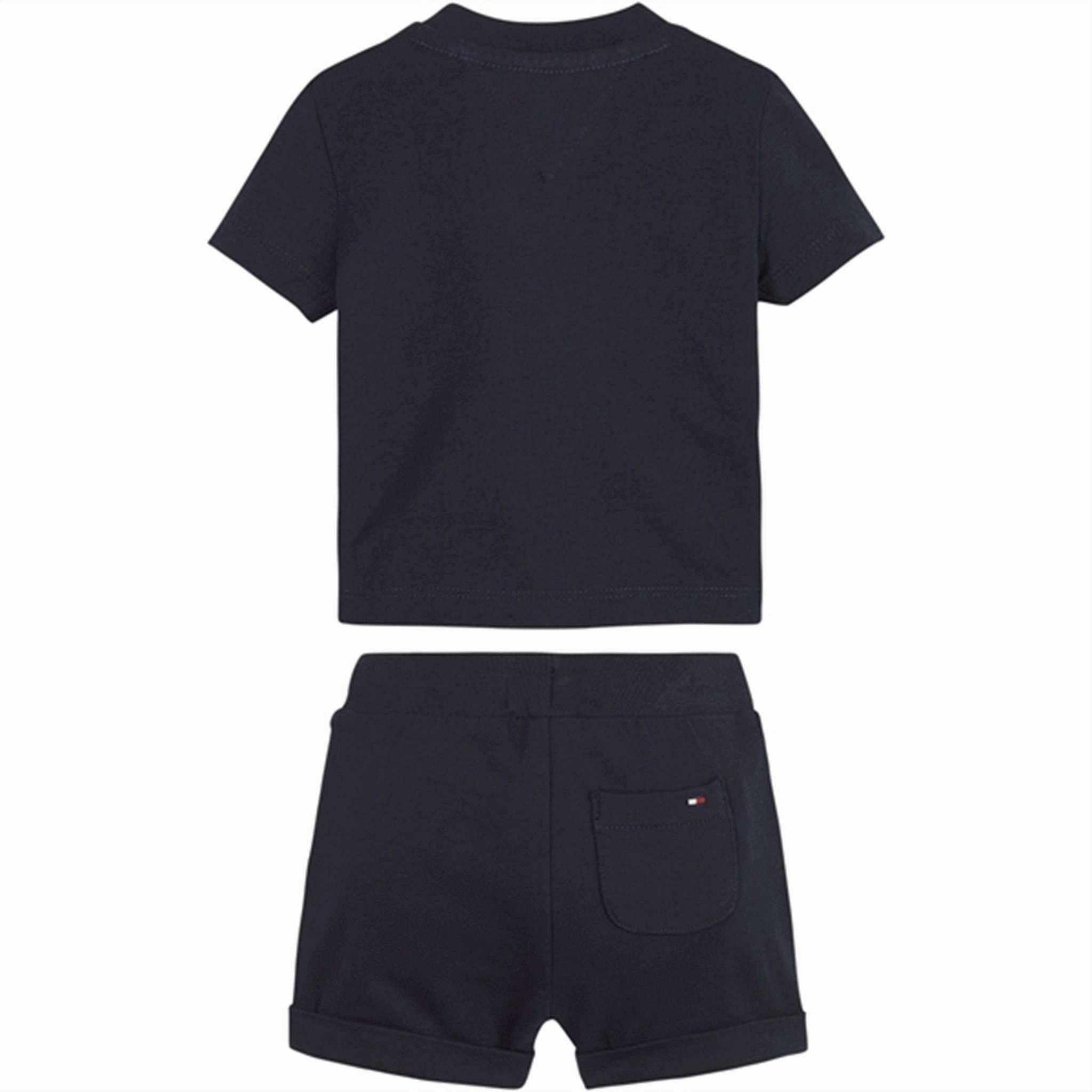 Lightweight Material Tommy Hilfiger Baby Essential Shorts og T-shirt Set Desert Sky