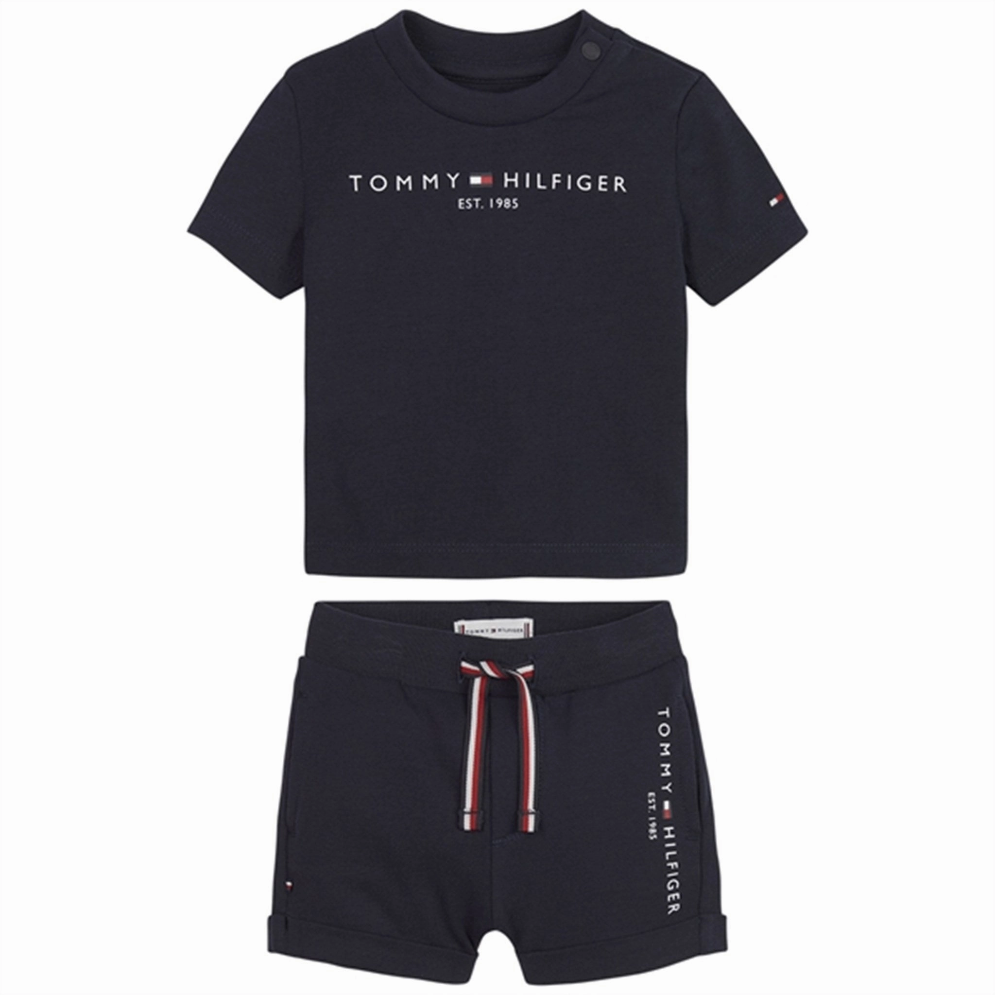 Tommy Hilfiger Baby Essential Shorts og T-shirt Set Desert Sky Go Soft Fun Colors