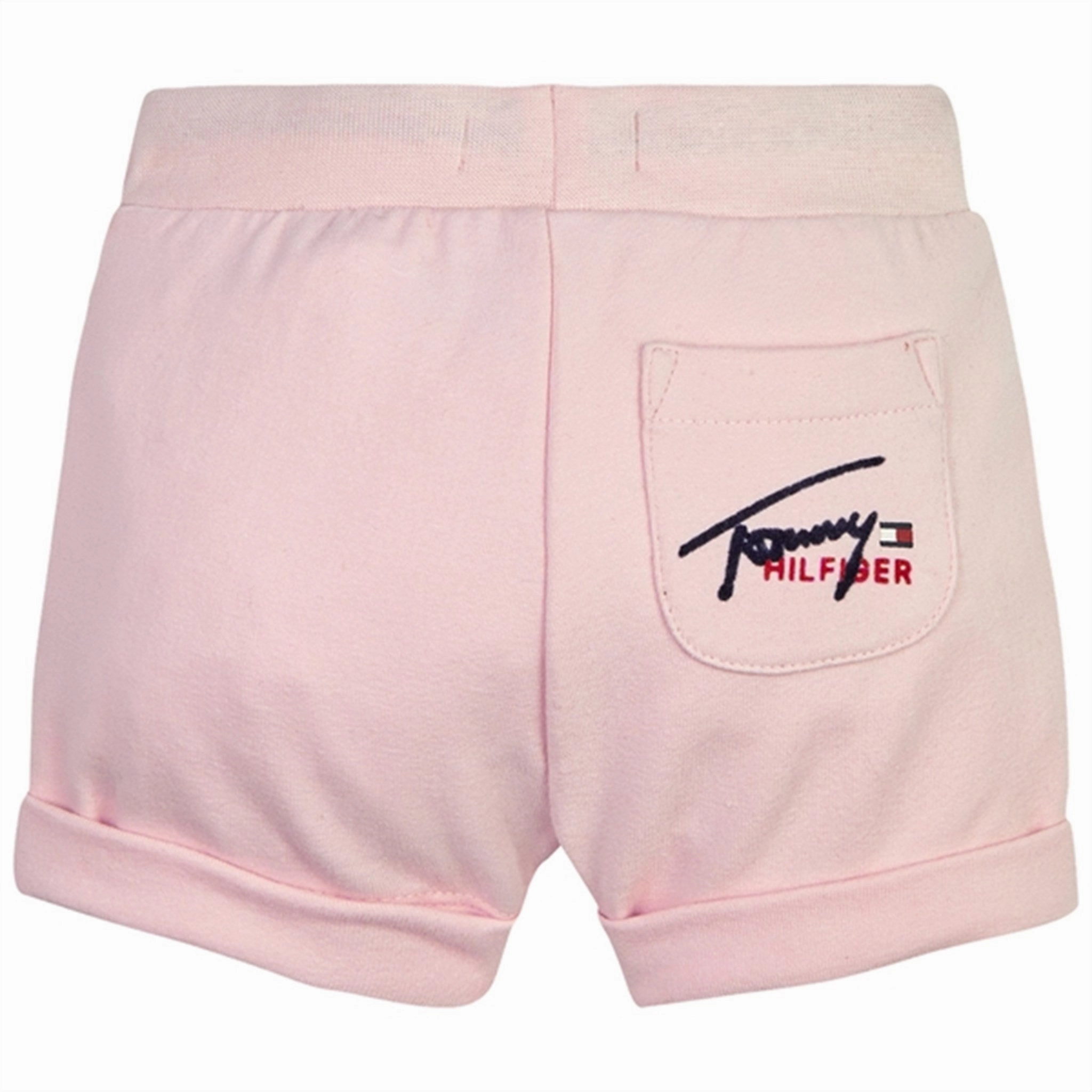 Tommy Hilfiger Baby Script Logo Sweat Shorts Faint Pink Summer Wardrobe