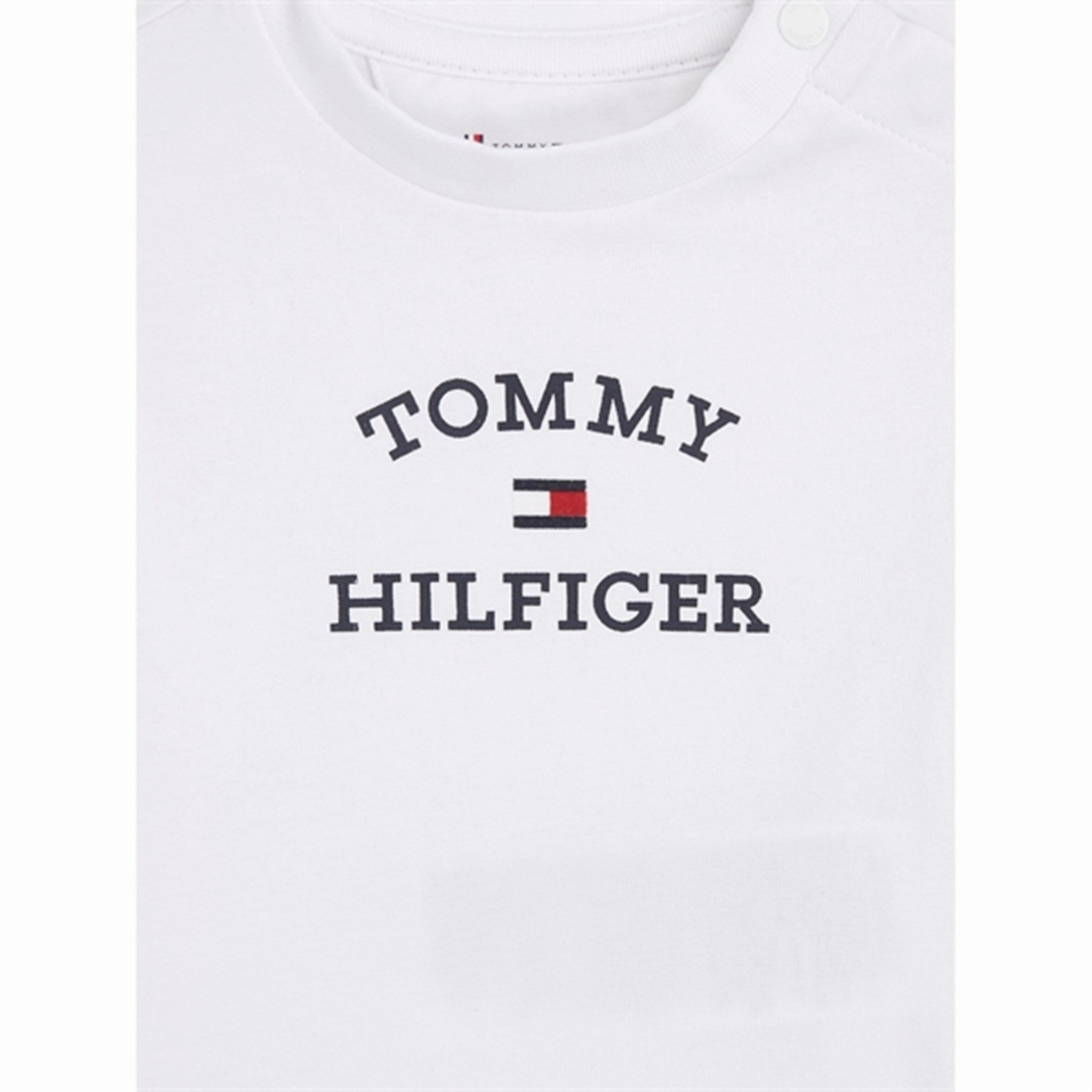 Tommy Hilfiger Baby Th Logo Shorts Set White Anti Slip Waistband handmade touch