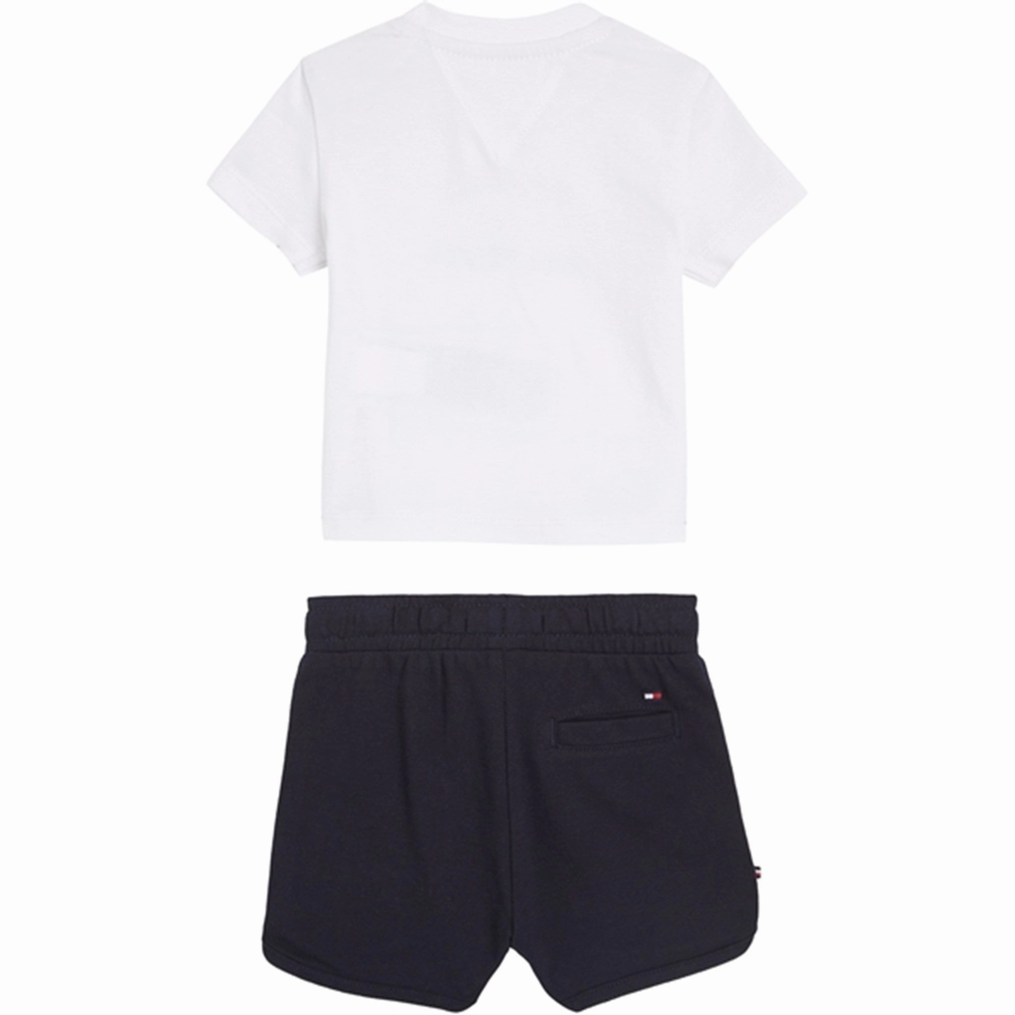Tommy Hilfiger Baby Th Logo Shorts Set White Relaxed Vibe Quick Adjust Toggles