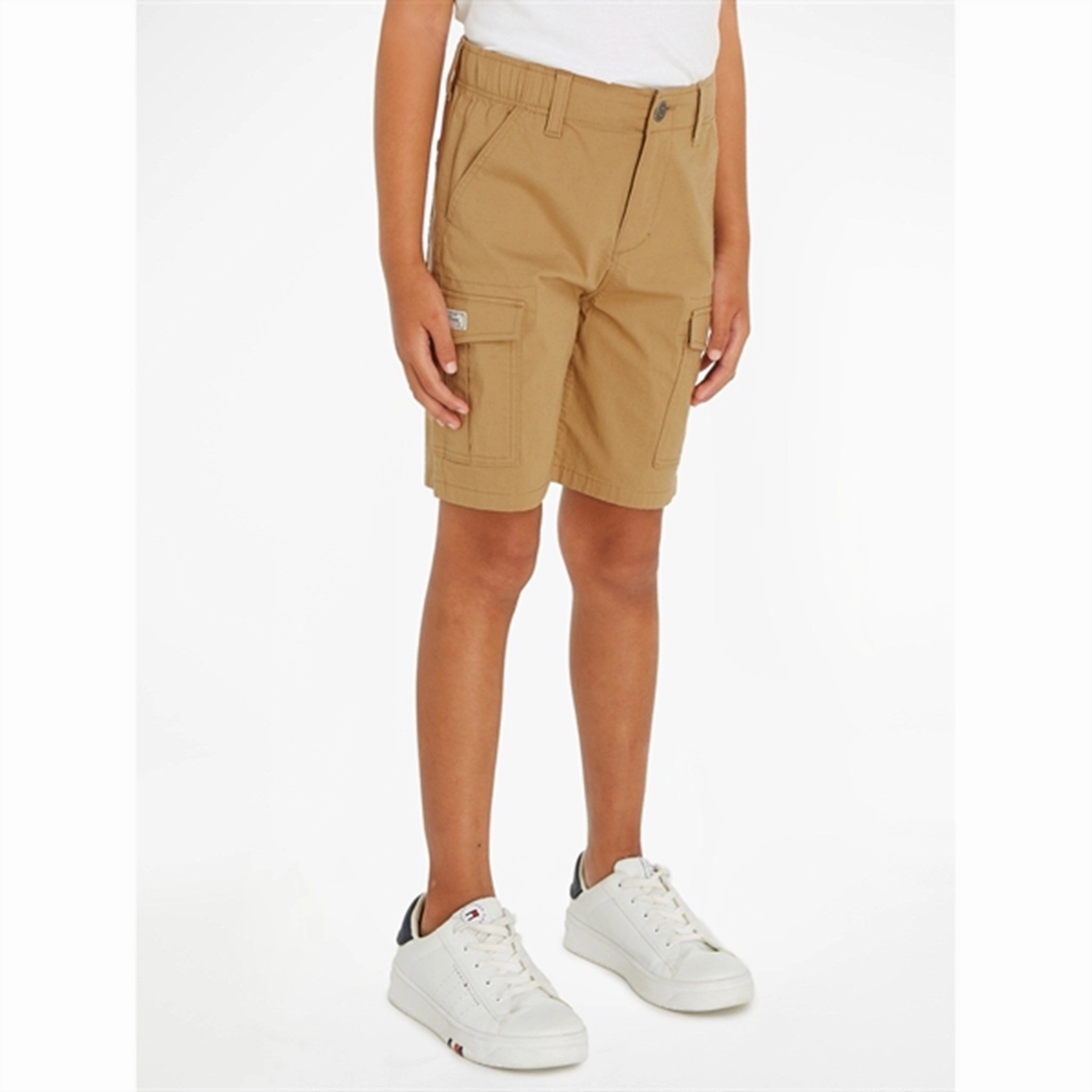 Stretch Woven Fabric Active Wear Shorts Tommy Hilfiger Cargo Woven Shorts Classic Khaki