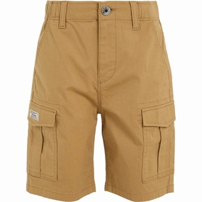 Tommy Hilfiger Cargo Woven Shorts Classic Khaki Quick Access Cargo Pockets Ventilated Mesh Panels