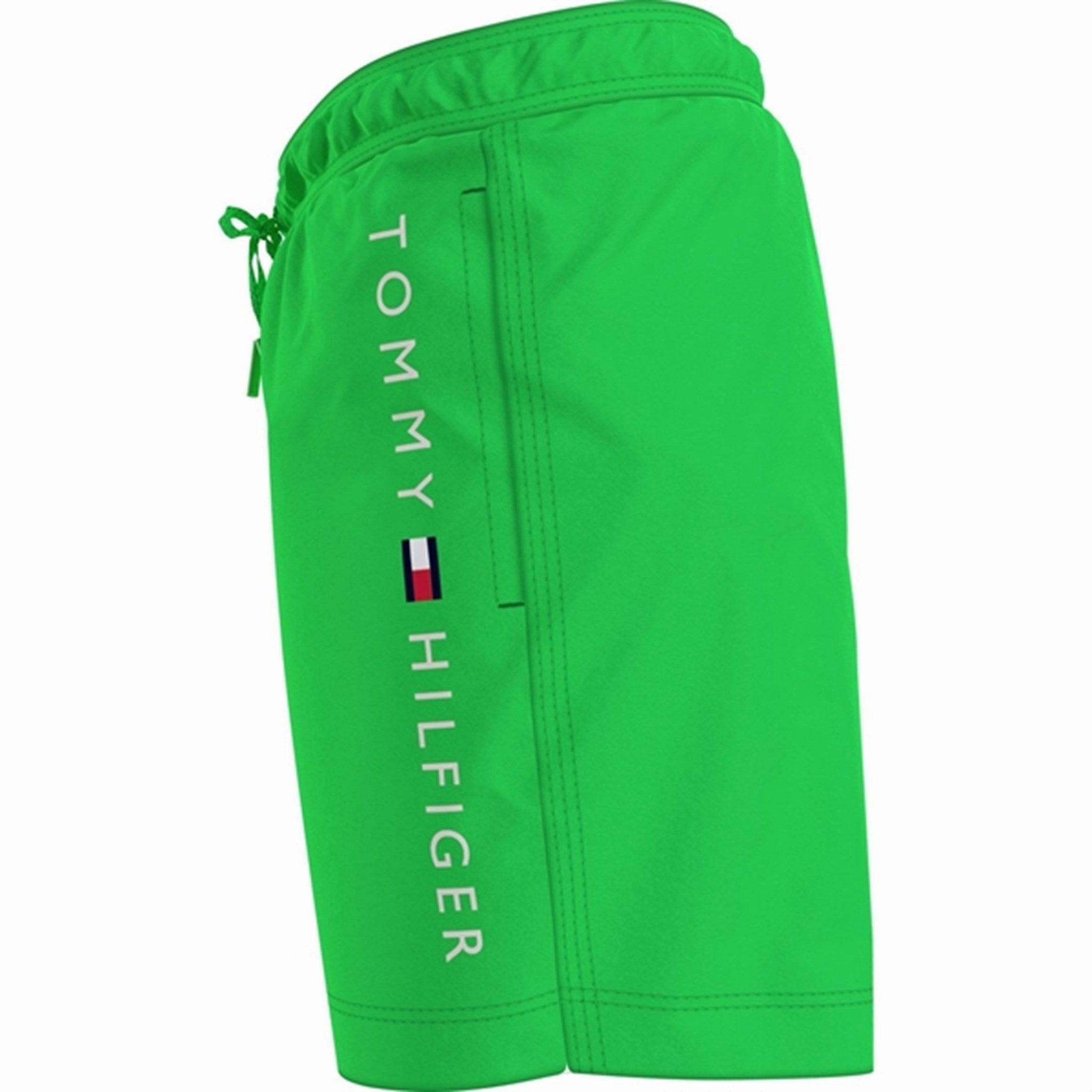 Abrasion Resistant Panels High Neck Cut Tommy Hilfiger Medium Swim Shorts Spring Lime