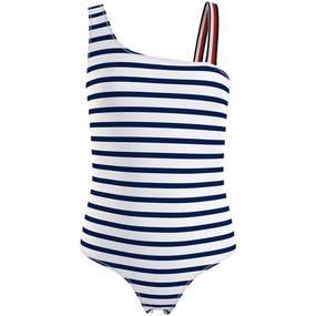 Tommy Hilfiger Swim Suit Breton Stripe Navy Sunbathing Essentials Oceanfront Living