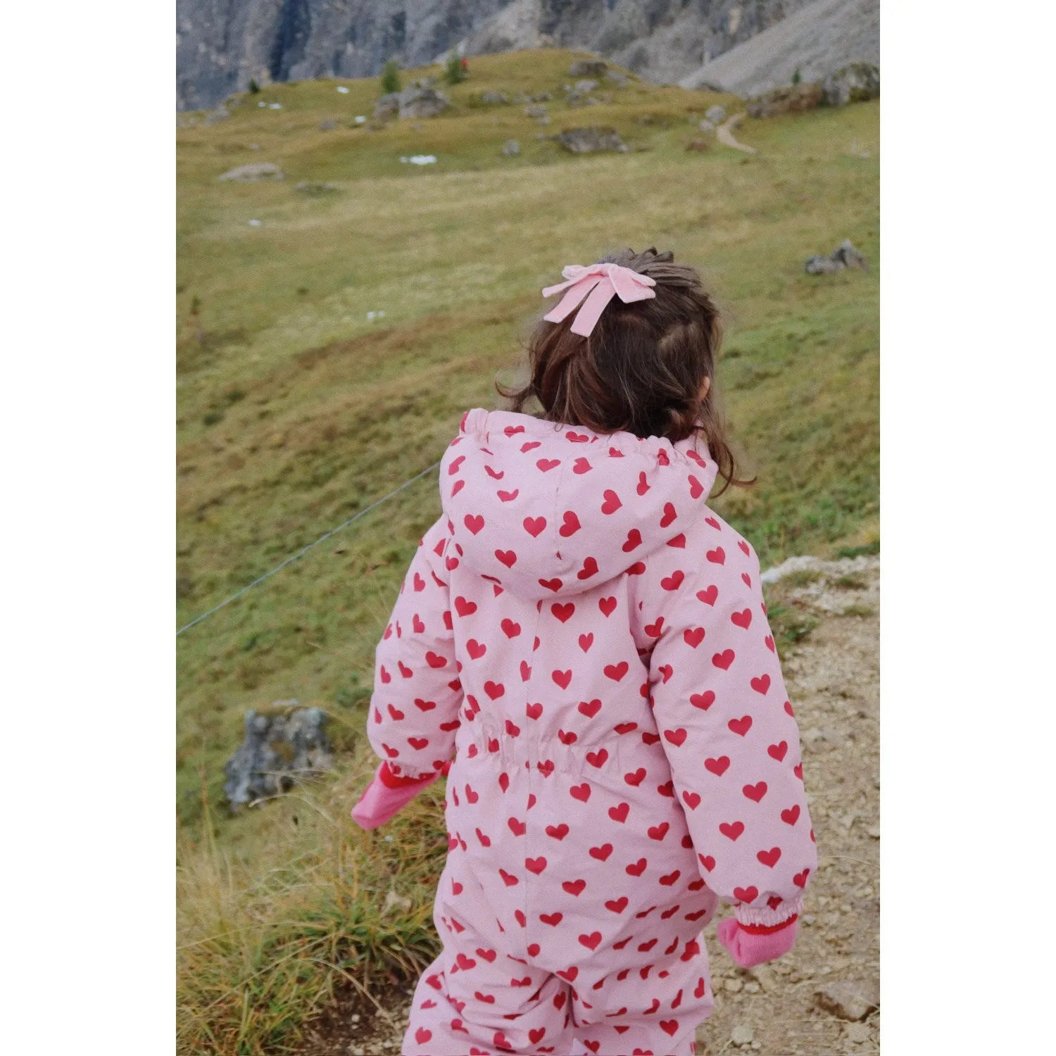 Fold-Over-Detail Konges Sl?jd Amour Pink Nohr Snowsuit Print