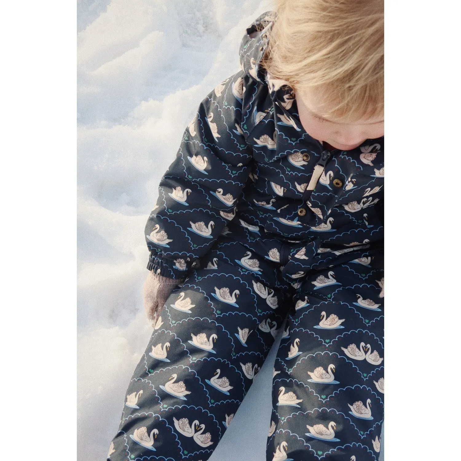 Konges Sl?jd Swan Eclipse Nohr Snowsuit Print Adjustable-Length