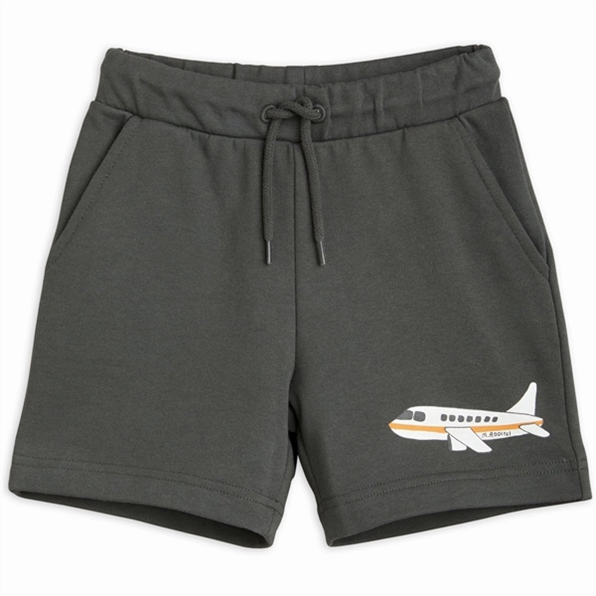 Mini Rodini Airplane Sweatshorts Grey QuickDryTechnology