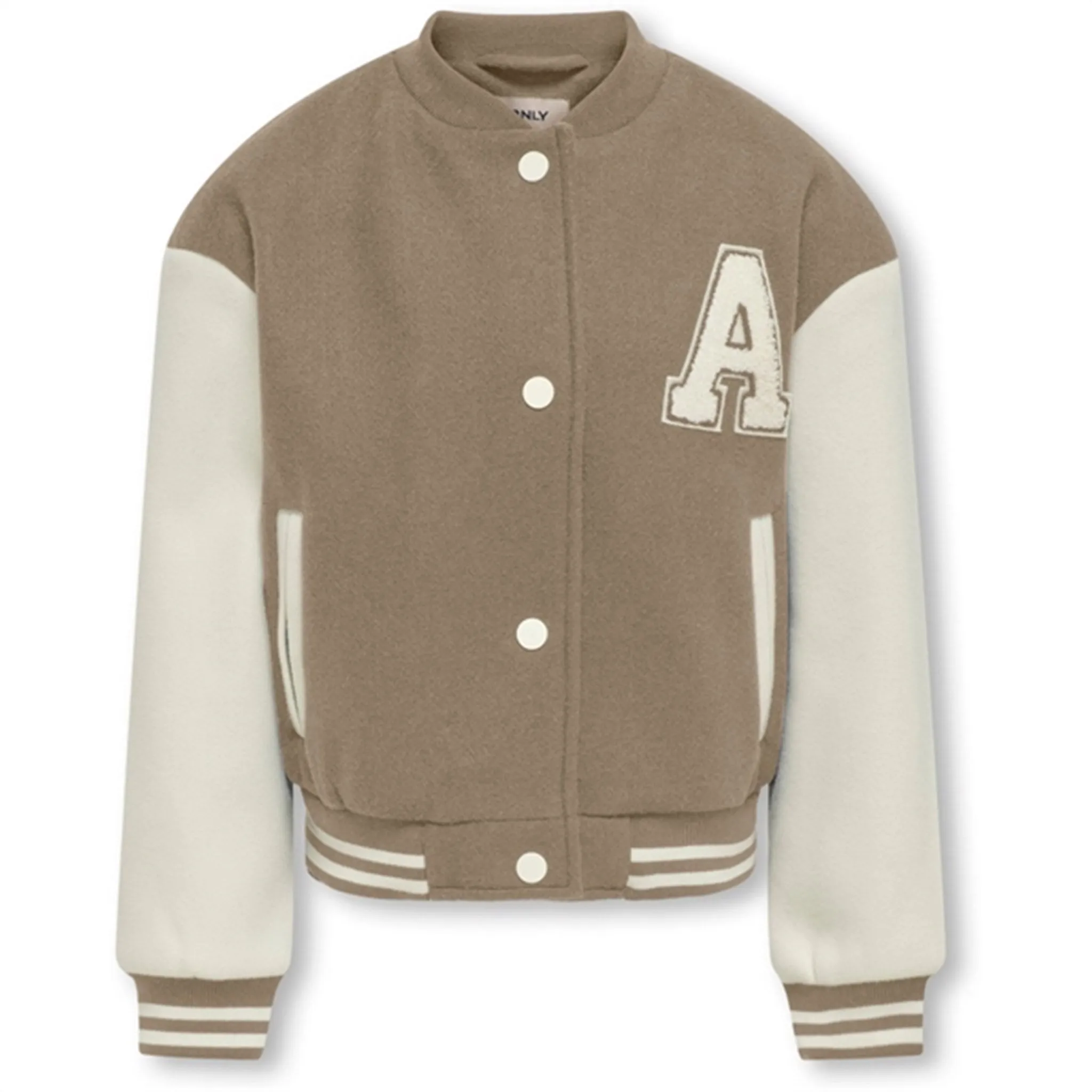 type Kids ONLY Simply Taupe Cloud Dancer Silja Life Bomber Jacket