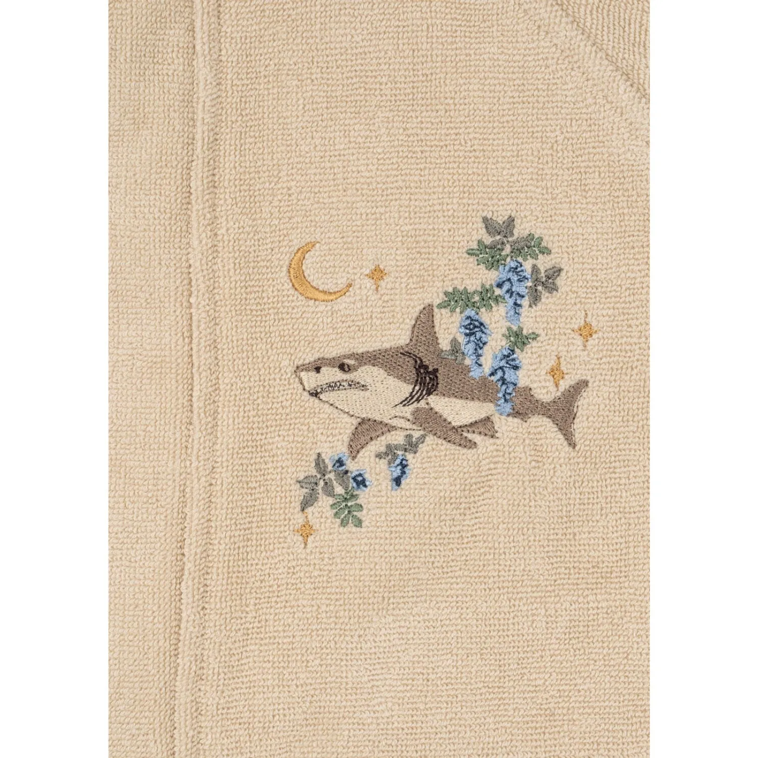 Snooze Ready Easy Care Material Konges Sl?jd Summer Sand Terry Bathrobe Embroidery Gots