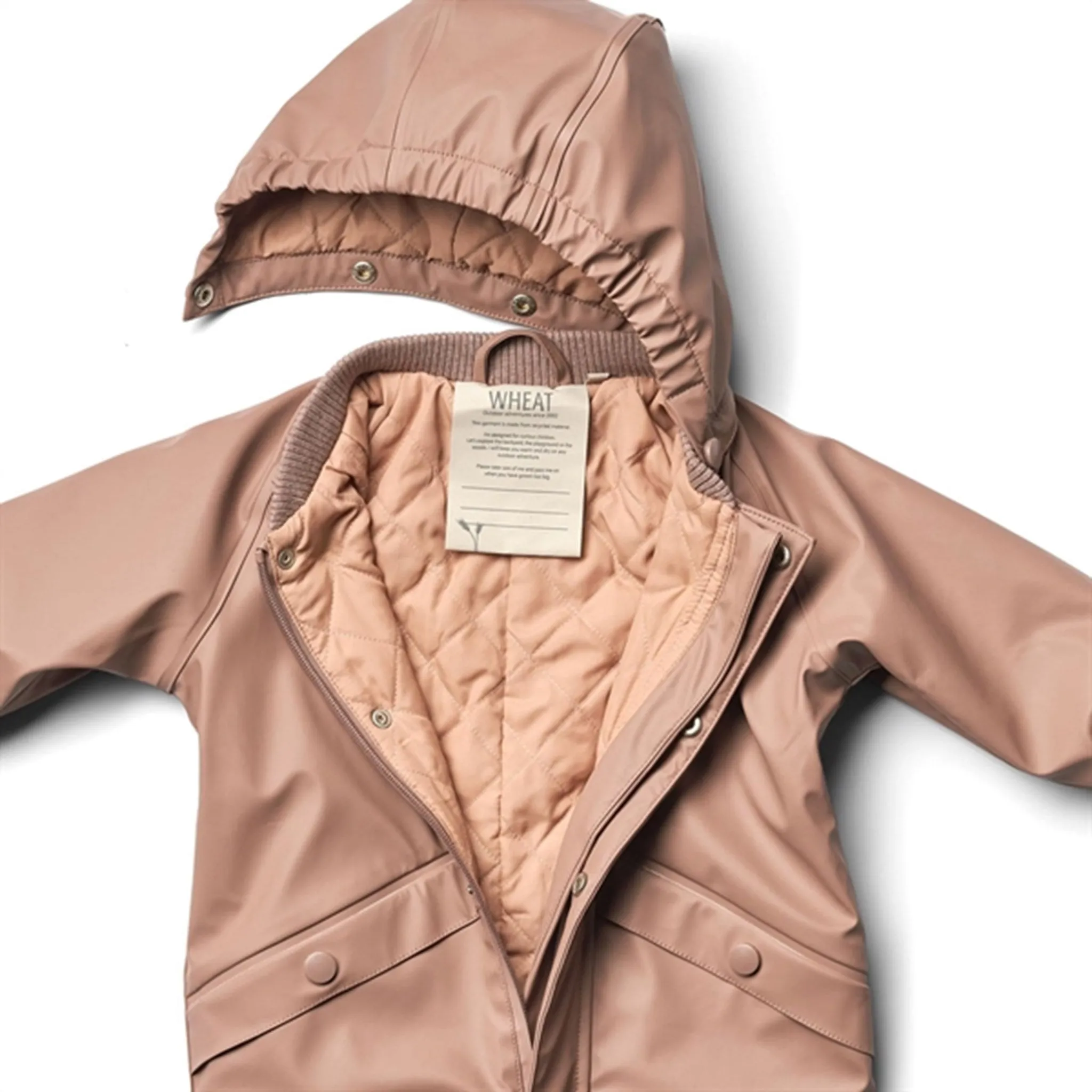 Late Season Outfit Wheat Rain Suit Aiko Thermo Lavender Rose