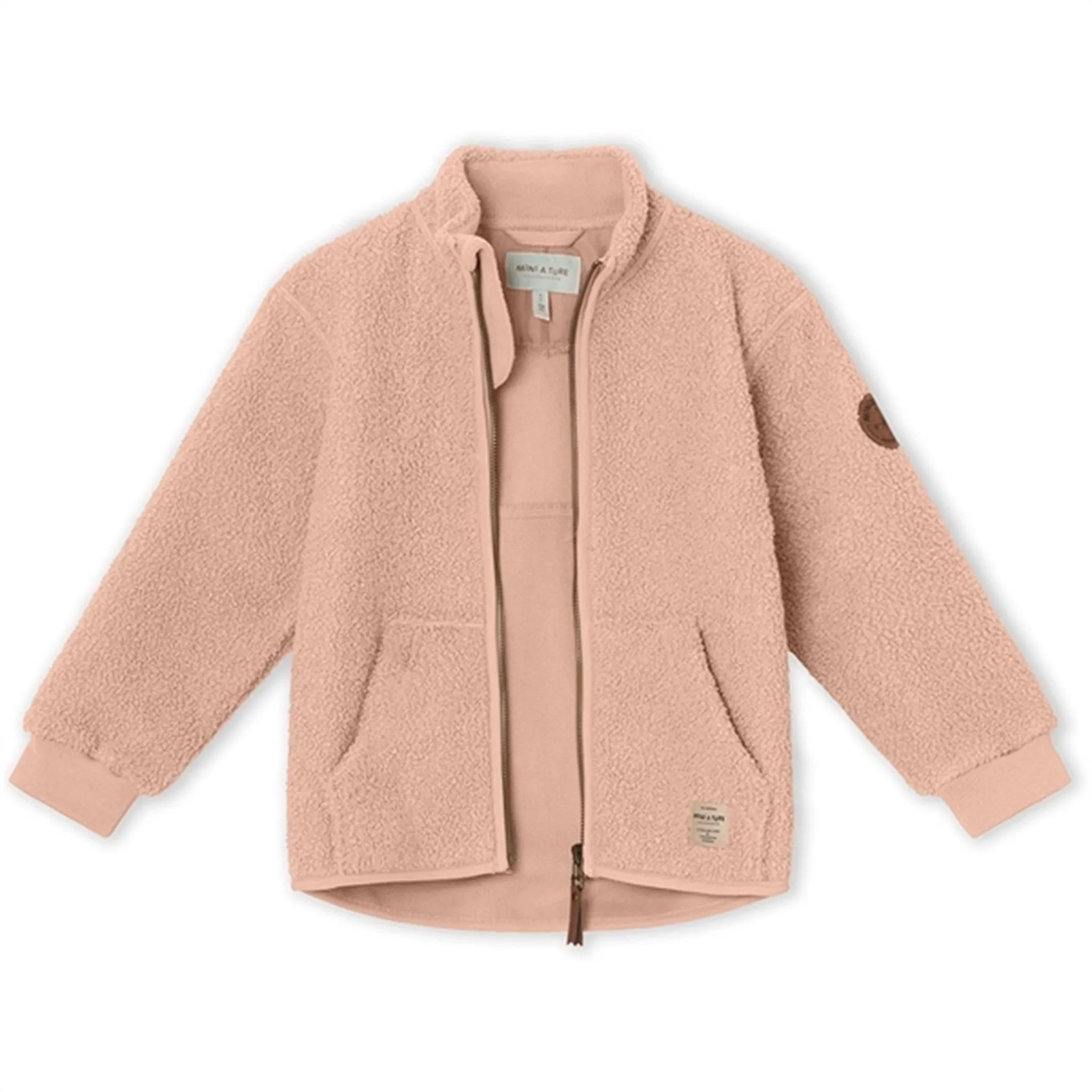 MINI A TURE Saleh Teddy Fleece Jacket Rose Dust Season Transition Comfort Fit