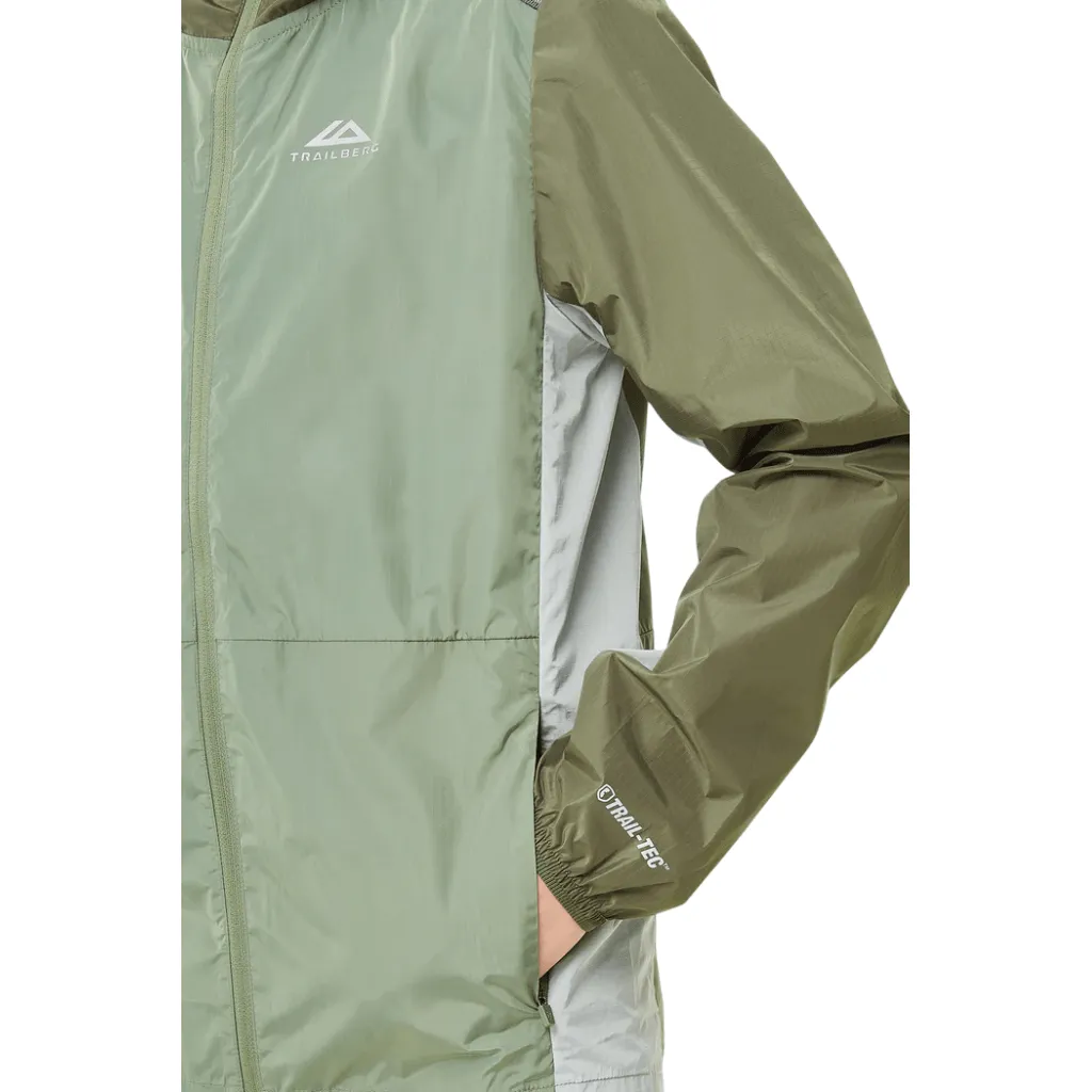 Recycled Material Dual Zip Functionality Trailberg Triathlon 2.0 Windbreaker Junior