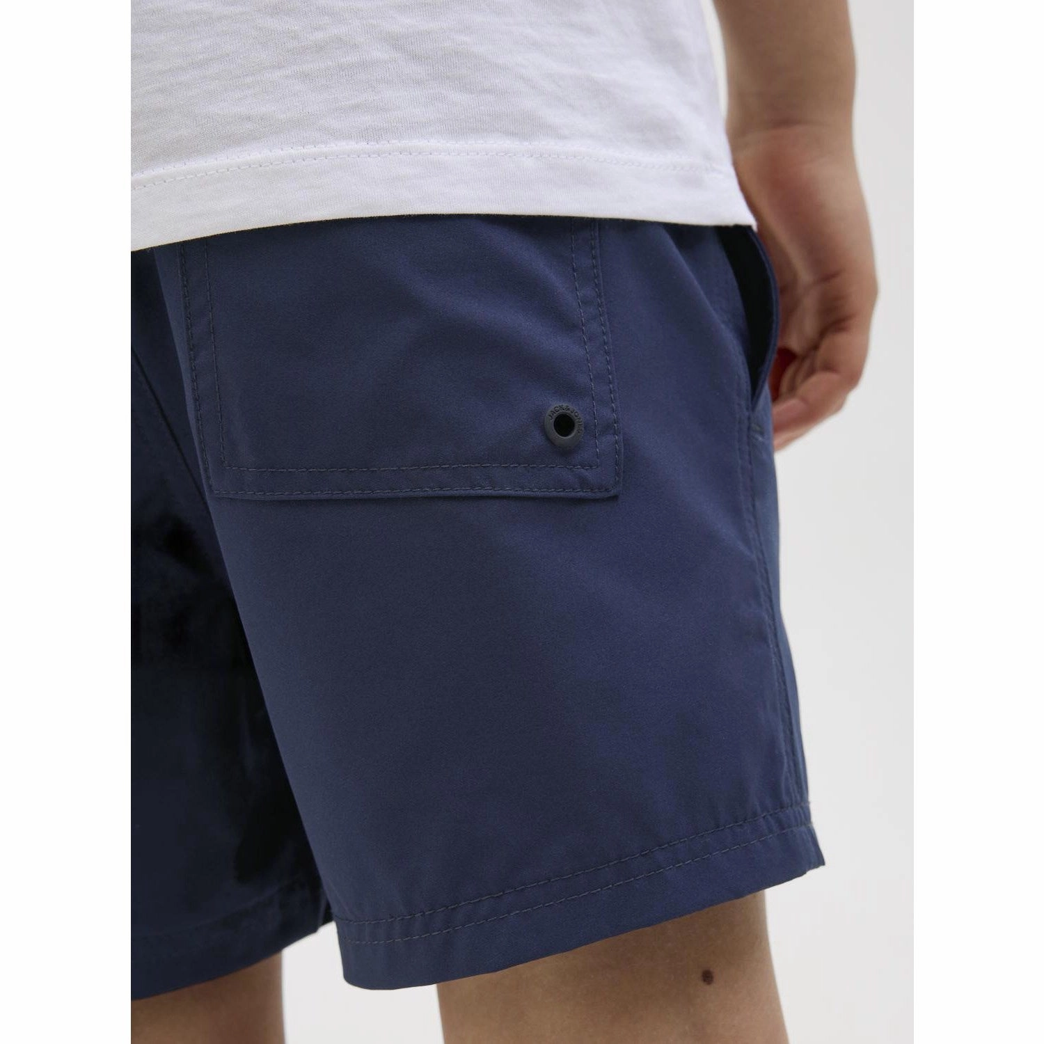 Jack & Jones Junior Navy Blazer Jpstmaui Jjswim Db Wb Neon Akm Jnr Quick Wicking Technology Beach-ready