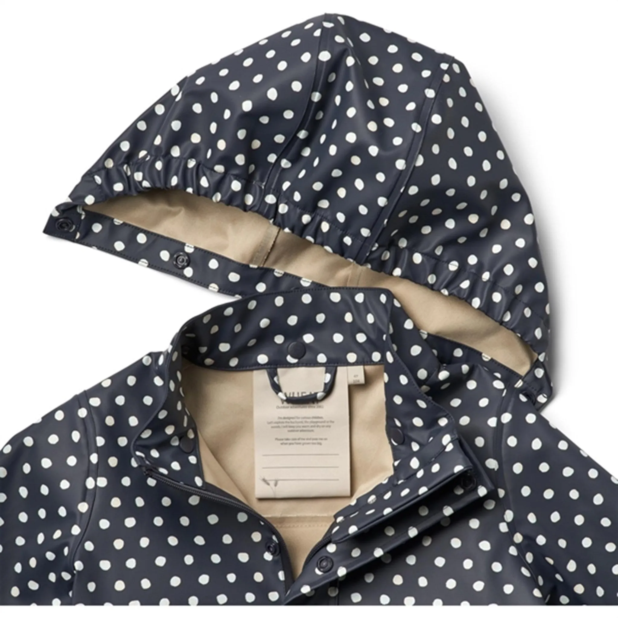 Everyday Ready Gear Wheat Rain Jacket Ola Ink Dots