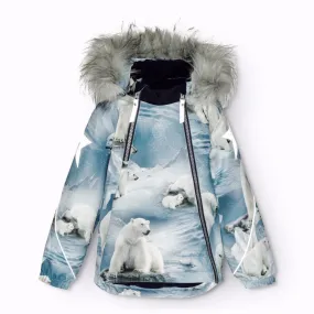 Molo Polar Bear Joy Hopla Fur Jacket ski holiday