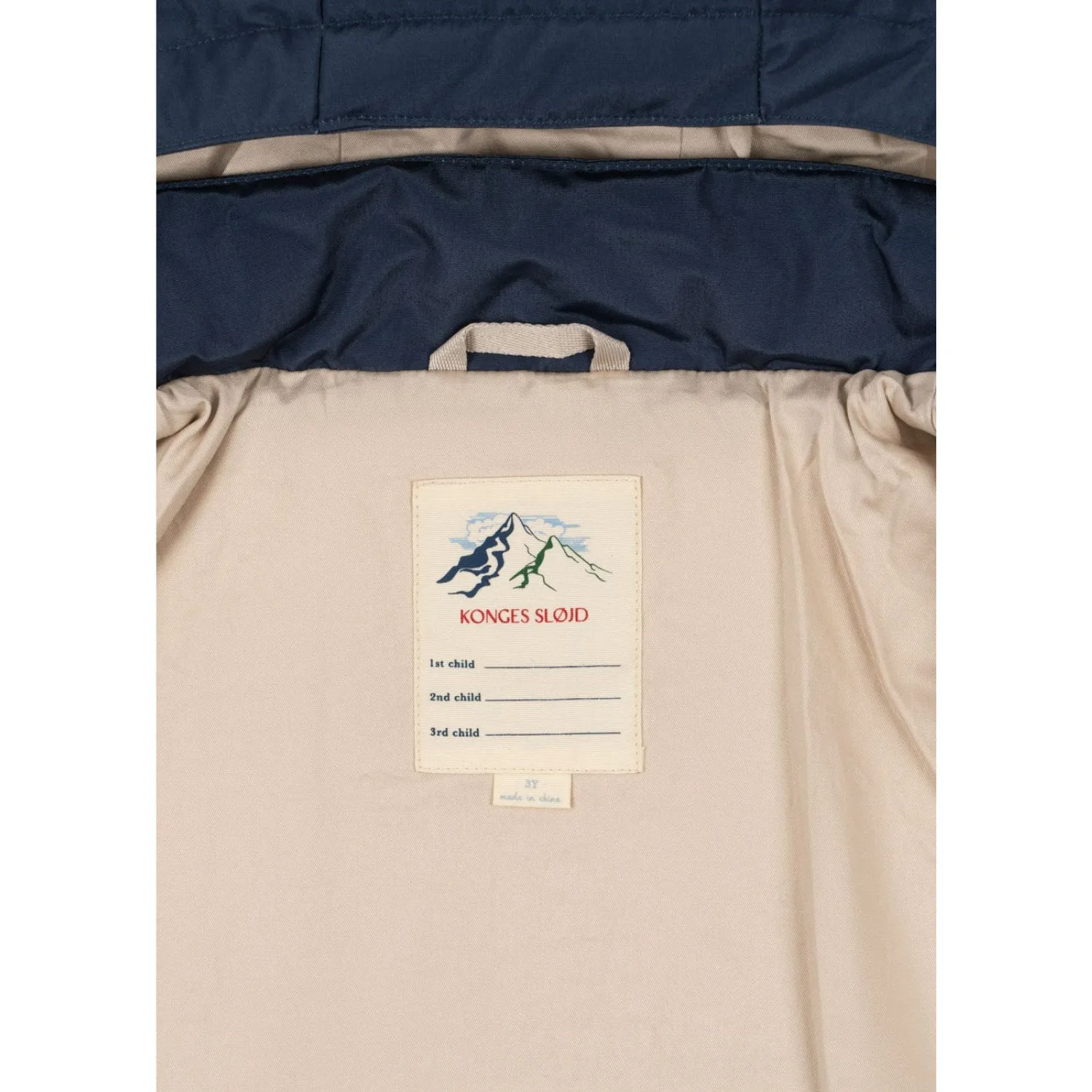 Mesh-Sleeve Konges Sl?jd Mood Indigo Magnum Down Jacket Solid Grs