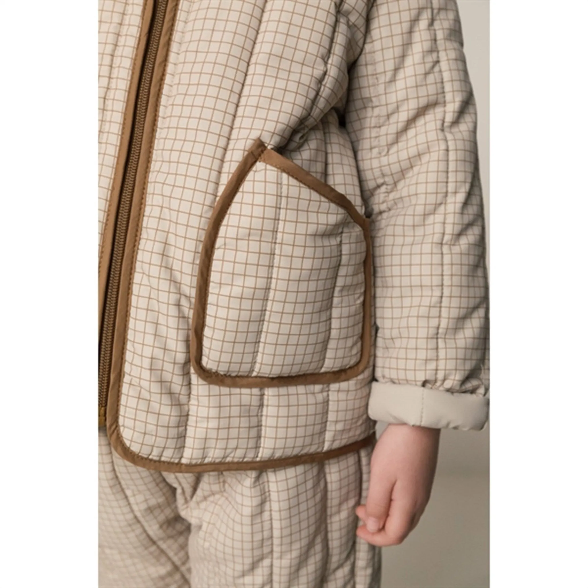 MarMar Hazel Check Olrik Quilt Thermo Pants Minimalist-Style Soft cotton button-down